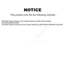 Charger l'image dans la galerie, Front Disc Brake Rotor Ceramic Pad Kit For Mini Cooper Countryman BMW X2 Clubman