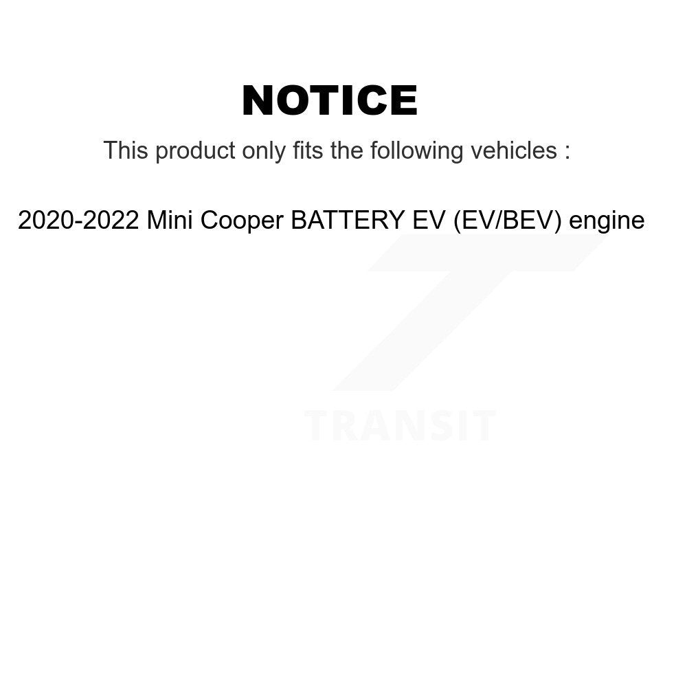 Rear Brake Rotor And Ceramic Pad Kit For 2020-2022 Mini Cooper BATTERY EV (EV BEV) engine K8T-105763