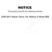 Load image into Gallery viewer, Front Rear Brake Rotors Ceramic Pad &amp; Drum Kit (9Pc) For Nissan Versa Without 4 Wheel ABS K8T-105779