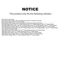 Load image into Gallery viewer, Front Brake Rotor Ceramic Pad Kit For Dodge Caravan Grand Plymouth Prowler Voyager Town &amp; K8T-105799