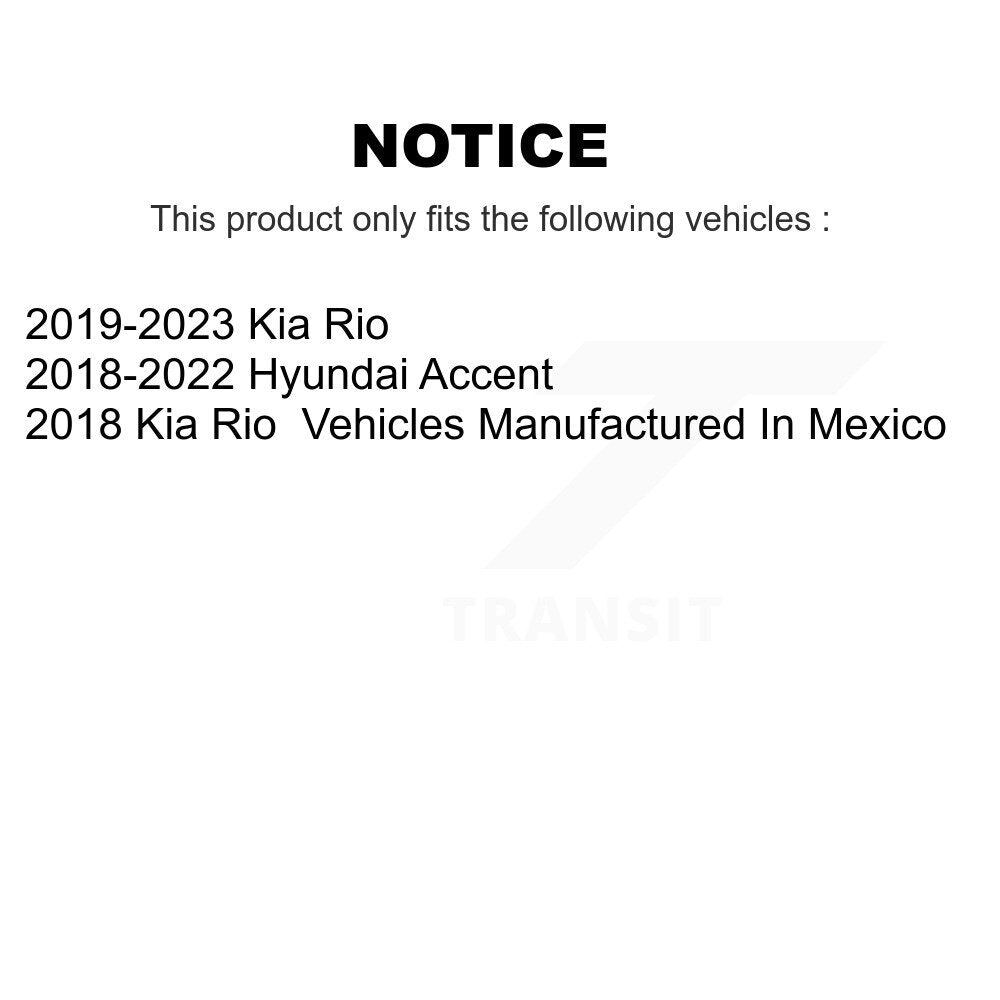 Front Rear Disc Brake Rotors Ceramic Pads And Drum Kit For Kia Rio Hyundai Accent K8T-105816