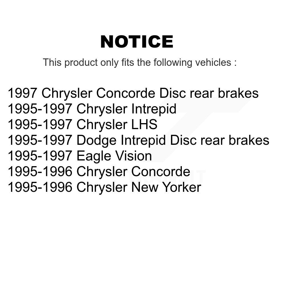 Front Rear Brake Rotor Ceramic Pad Kit For Intrepid Dodge Chrysler Concorde LHS Eagle New K8T-105865
