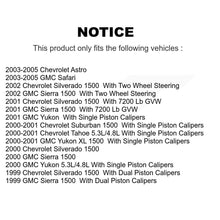 Load image into Gallery viewer, Front Rear Brake Caliper Kit For Chevrolet Silverado 1500 GMC Sierra Astro Tahoe