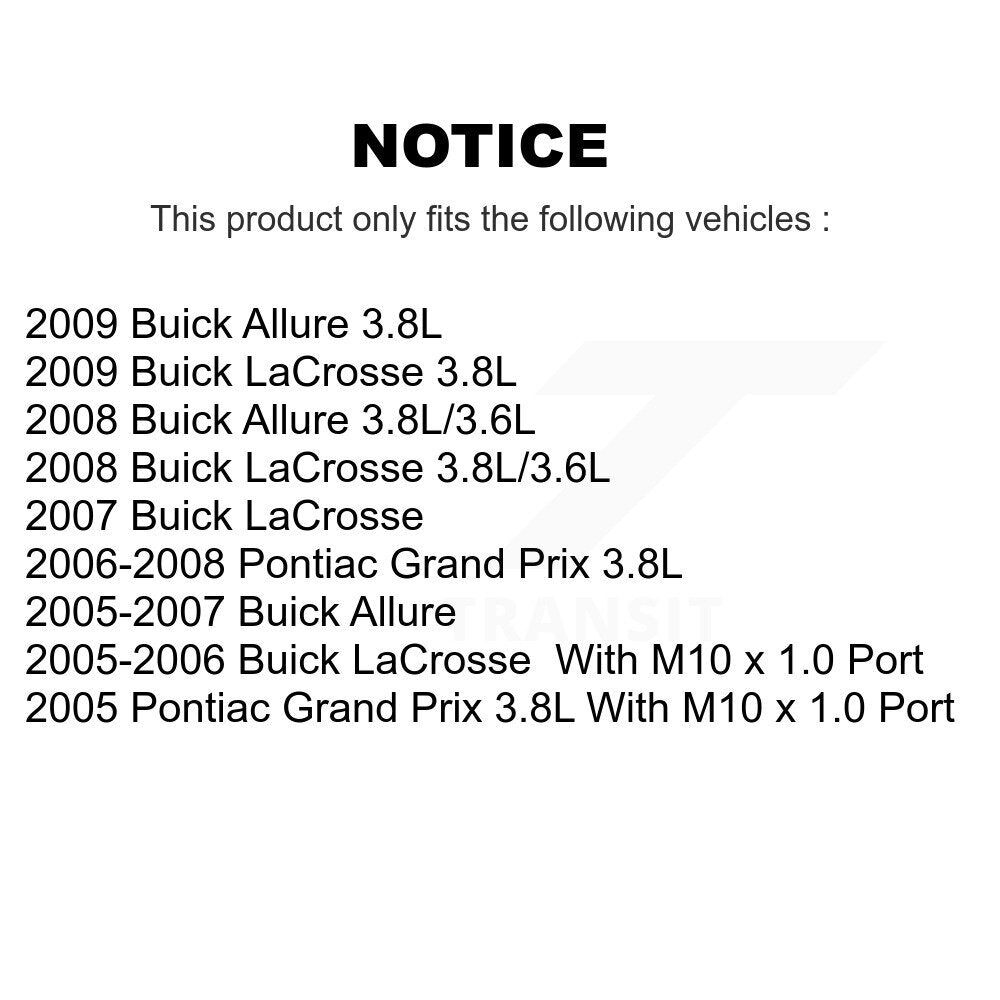 Front Rear Disc Brake Caliper Kit For Pontiac Grand Prix Buick LaCrosse Allure