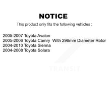 Charger l'image dans la galerie, Front Brake Caliper Left Right Side Kit For Toyota Sienna Camry Solara Avalon