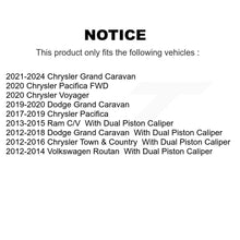 Load image into Gallery viewer, Front Brake Caliper Kit For Dodge Grand Caravan Chrysler Town &amp; Country Pacifica