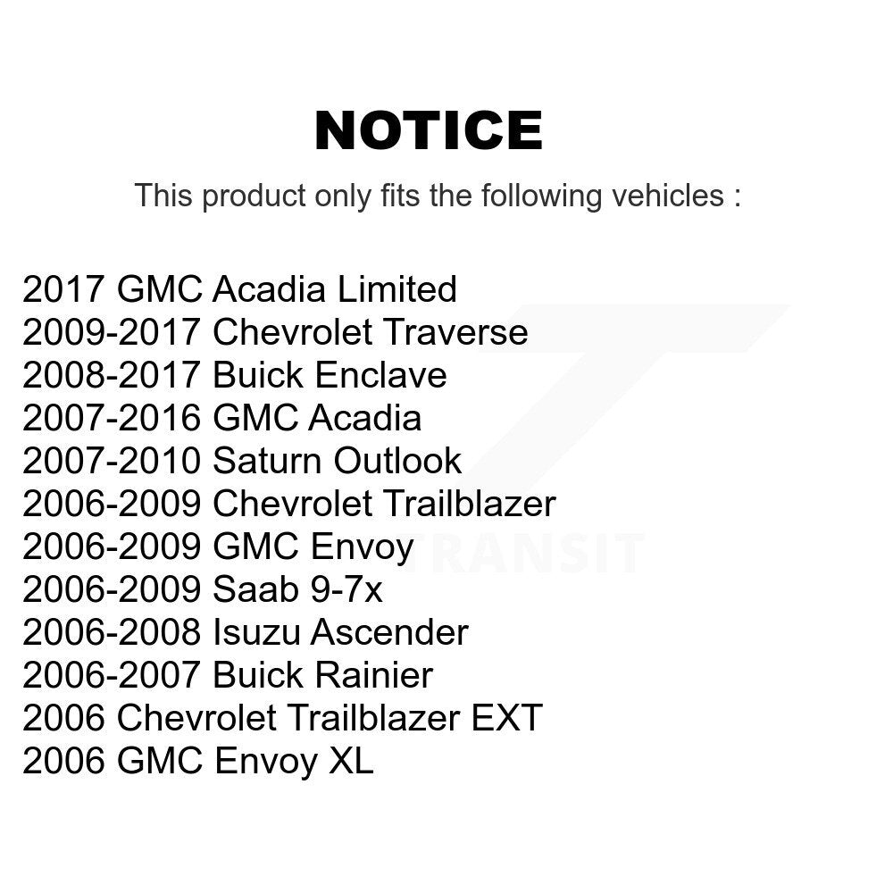 Front Brake Caliper Kit For GMC Chevrolet Acadia Buick Enclave Traverse Envoy XL
