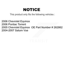 Charger l'image dans la galerie, Front Disc Brake Caliper Kit For Chevrolet Equinox Saturn Vue Pontiac Torrent