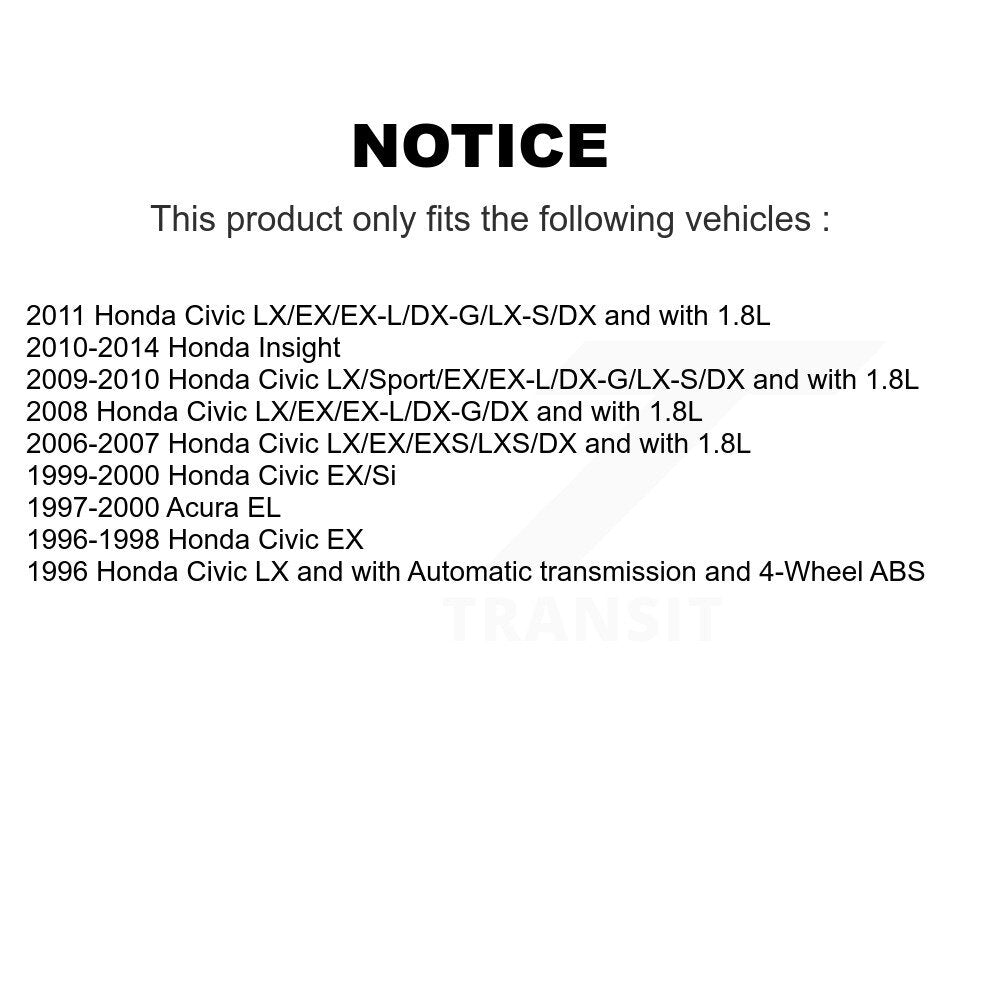 Front Disc Brake Caliper Left Right Side Kit For Honda Civic Insight Acura EL