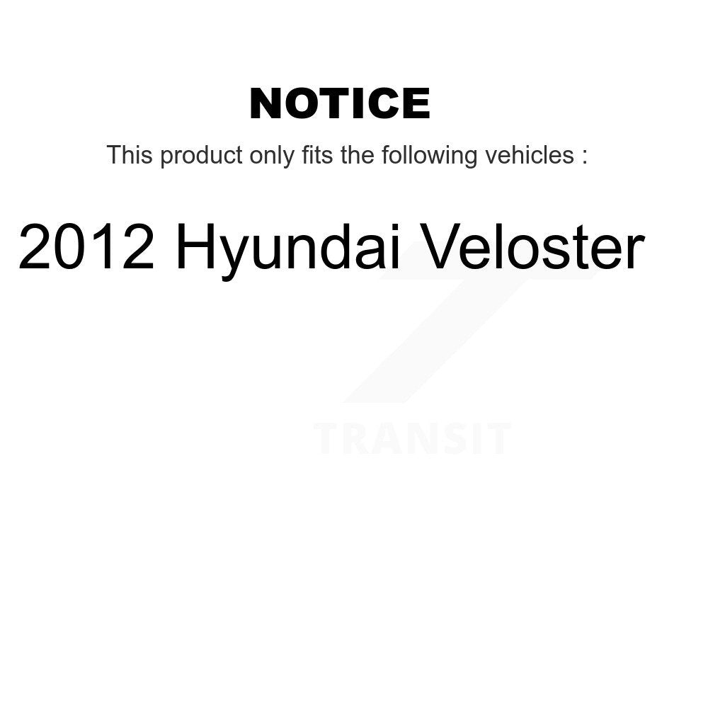 Front Brake Caliper Left Right (Driver Passenger) Kit For 2012 Hyundai Veloster