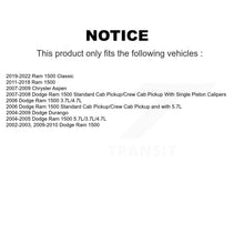Charger l'image dans la galerie, Rear Disc Brake Caliper Kit For Ram 1500 Classic Dodge Durango Chrysler Aspen