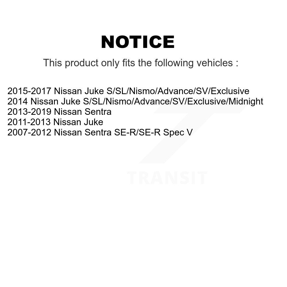Rear Brake Caliper Left Right Side (Driver Passenger) Kit For Nissan Sentra Juke