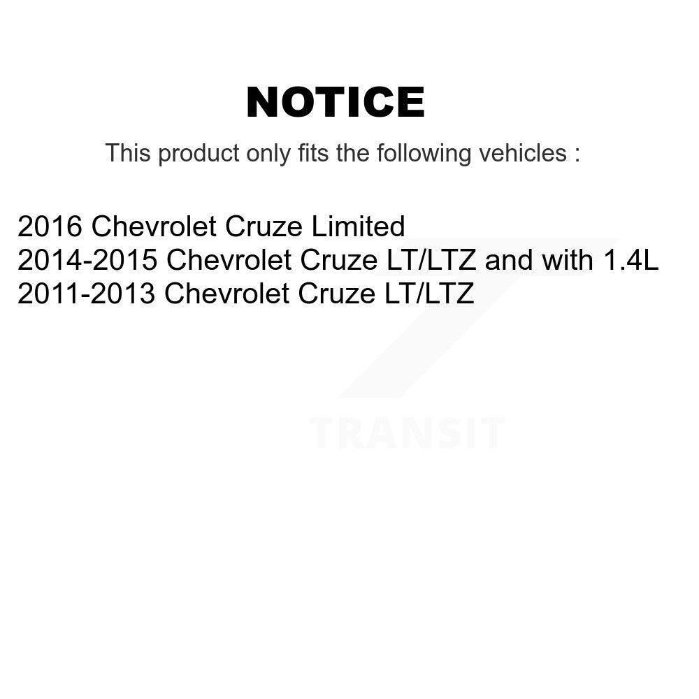 Rear Brake Caliper Left Right (Driver Passenger) Kit For Chevrolet Cruze Limited