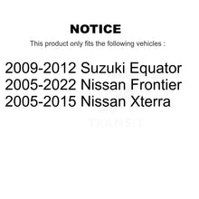 Charger l'image dans la galerie, Rear Brake Caliper Left Right Side Kit For Nissan Frontier Xterra Suzuki Equator