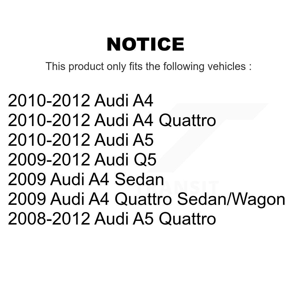 Rear Brake Caliper Left Right (Driver Passenger) Kit For Audi Q5 A4 Quattro A5