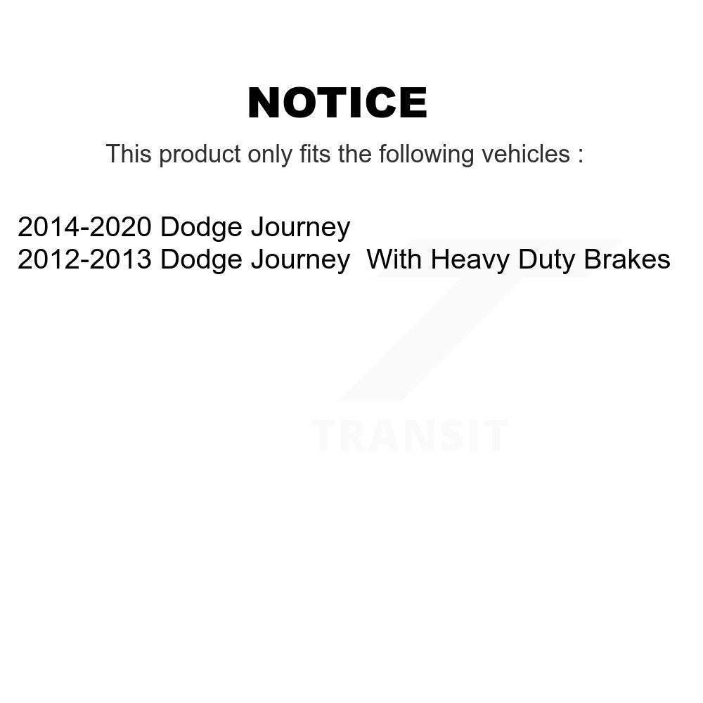 Rear Disc Brake Caliper Left Right Side (Driver Passenger) Kit For Dodge Journey