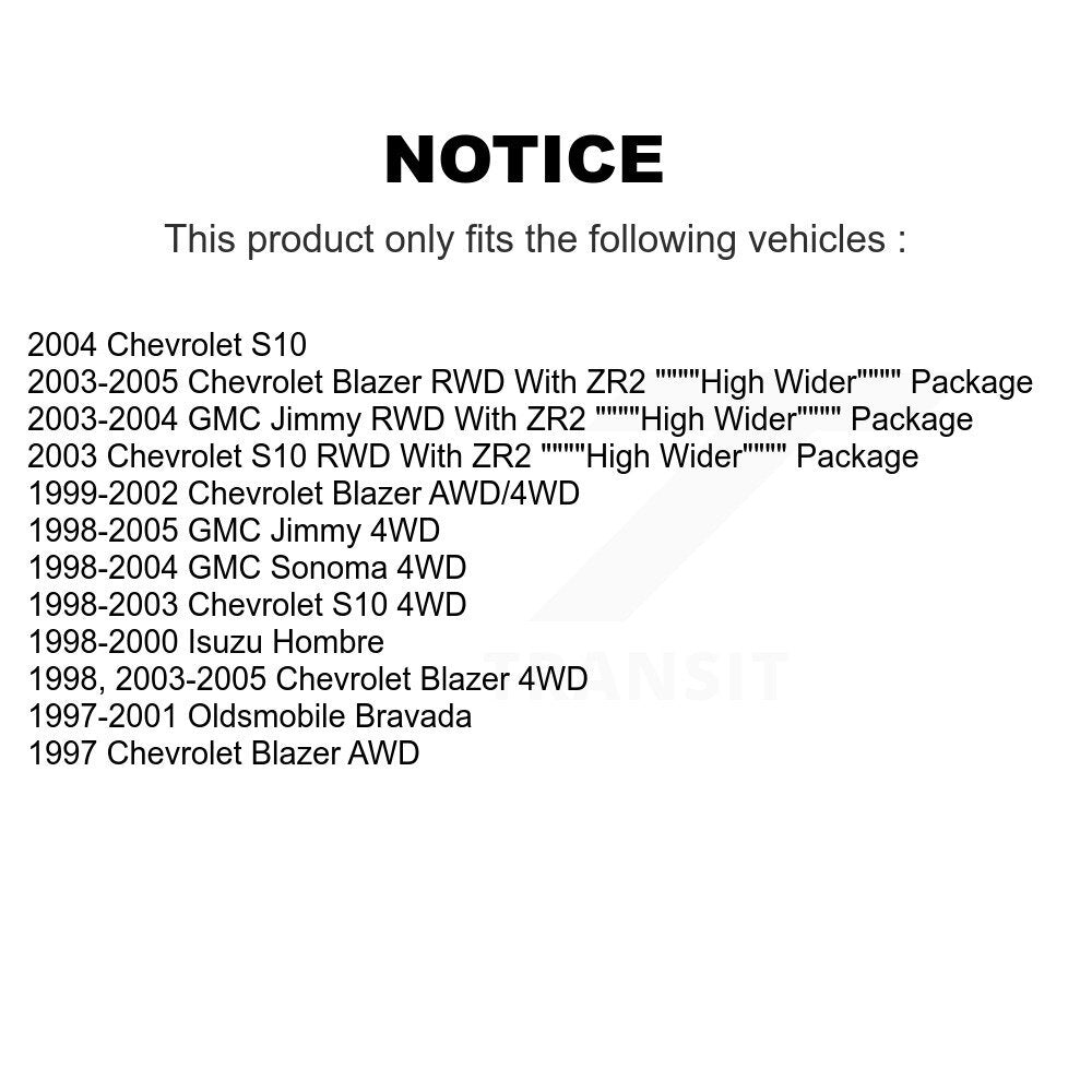 Rear Brake Caliper Kit For Chevrolet GMC Blazer S10 Jimmy Sonoma Isuzu Hombre