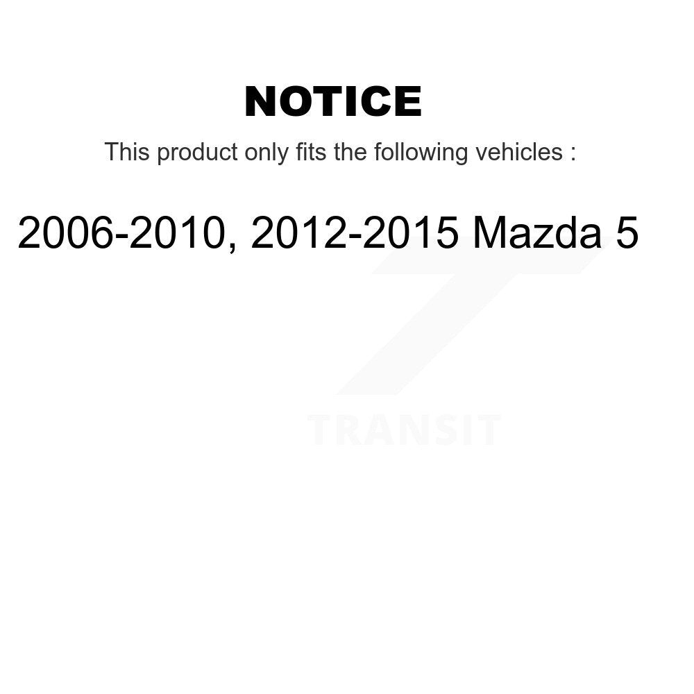 Rear Disc Brake Caliper Left Right Side (Driver Passenger) Kit For Mazda 5