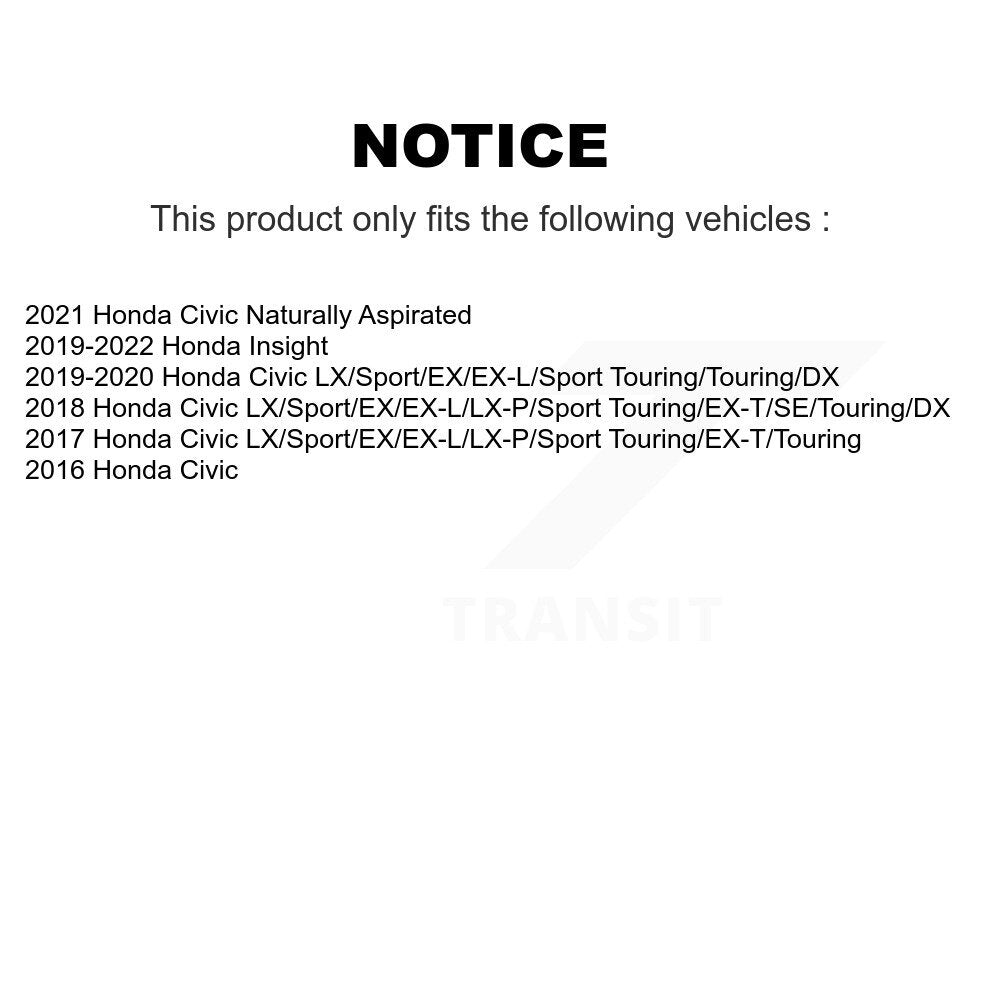 Rear Brake Caliper Left Right Driver Passenger Side Kit For Honda Civic Insight