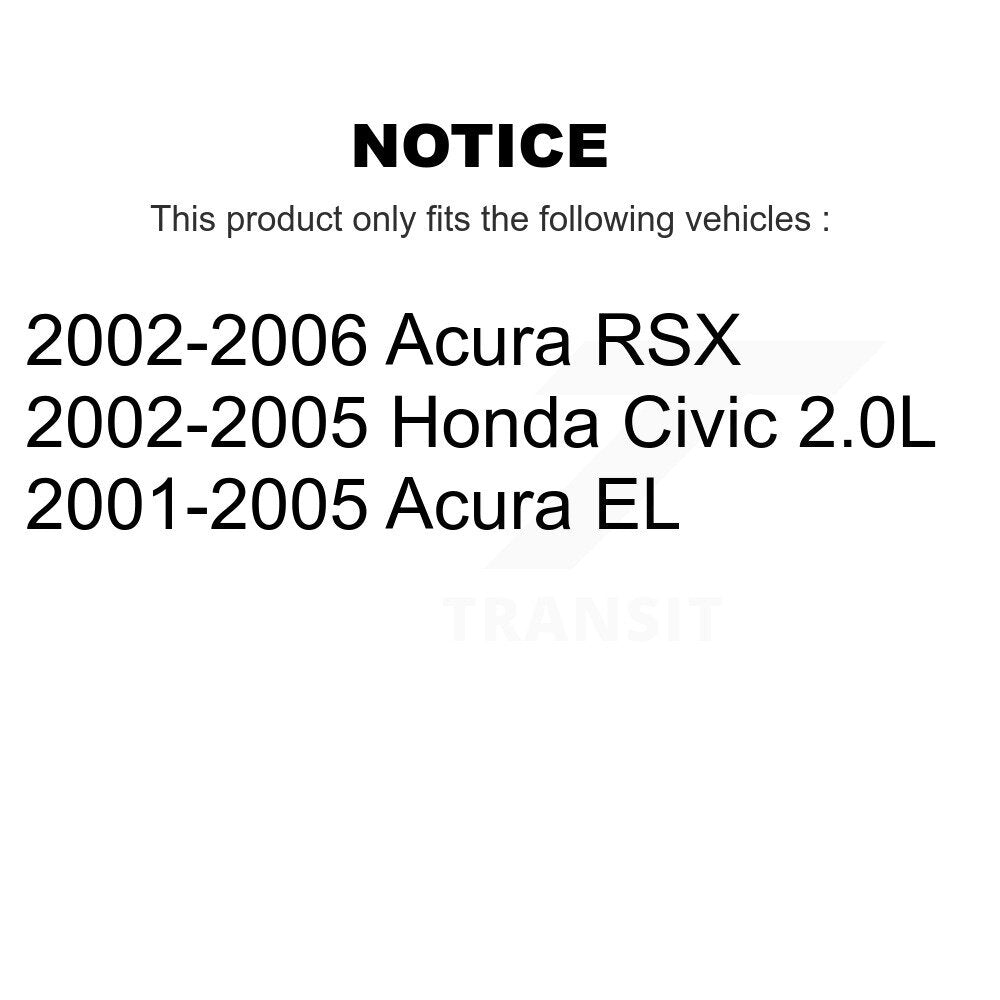 Rear Brake Caliper Left Right Driver Passenger Kit For Honda Civic Acura EL RSX