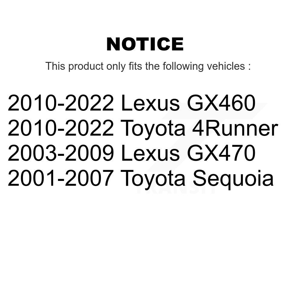 Rear Brake Caliper (Left Right) Kit For Toyota 4Runner Lexus Sequoia GX460 GX470