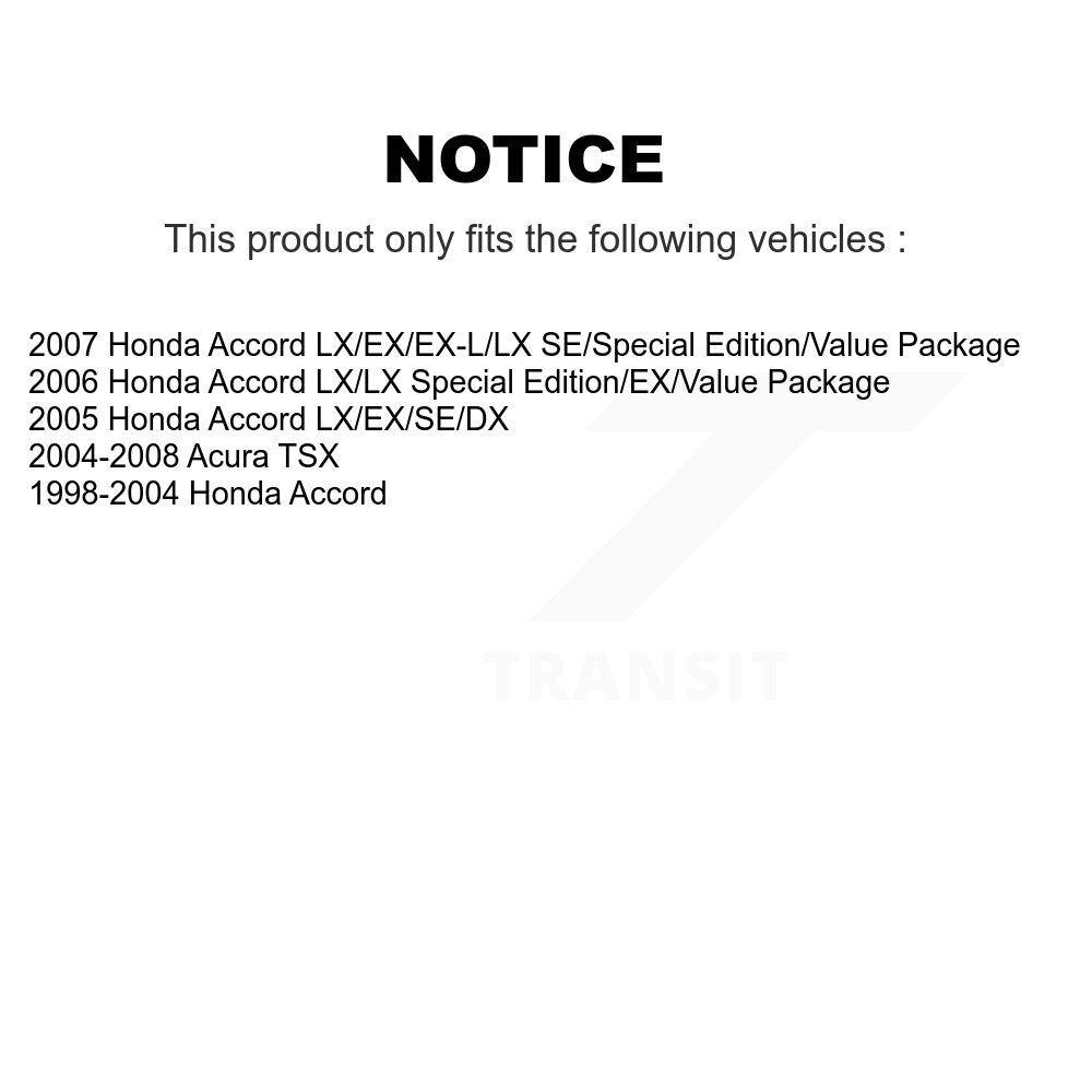 Rear Brake Caliper Left Right (Driver Passenger) Kit For Honda Accord Acura TSX