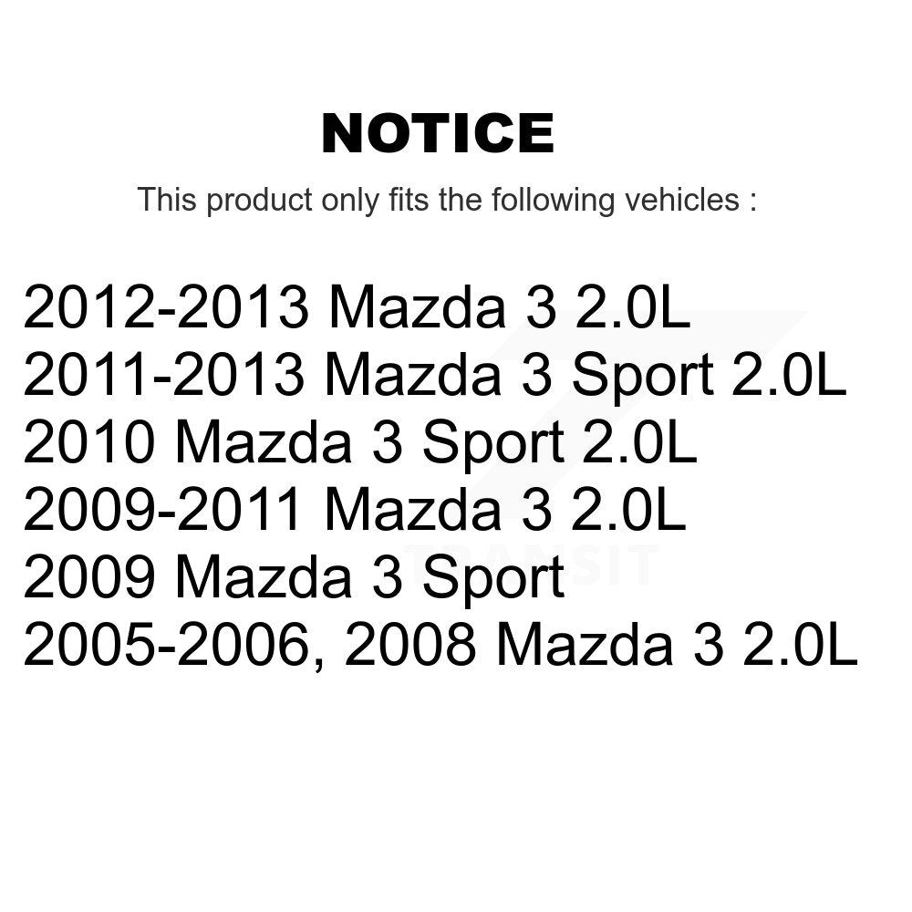 Front Rear Brake Caliper Left Right Driver Passenger Side Kit For Mazda 3 Sport