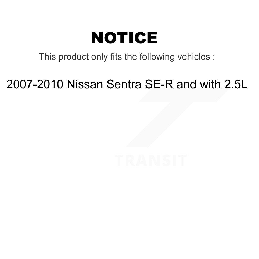 Front Rear Disc Brake Caliper Kit For 2007-2010 Nissan Sentra SE-R with 2.5L