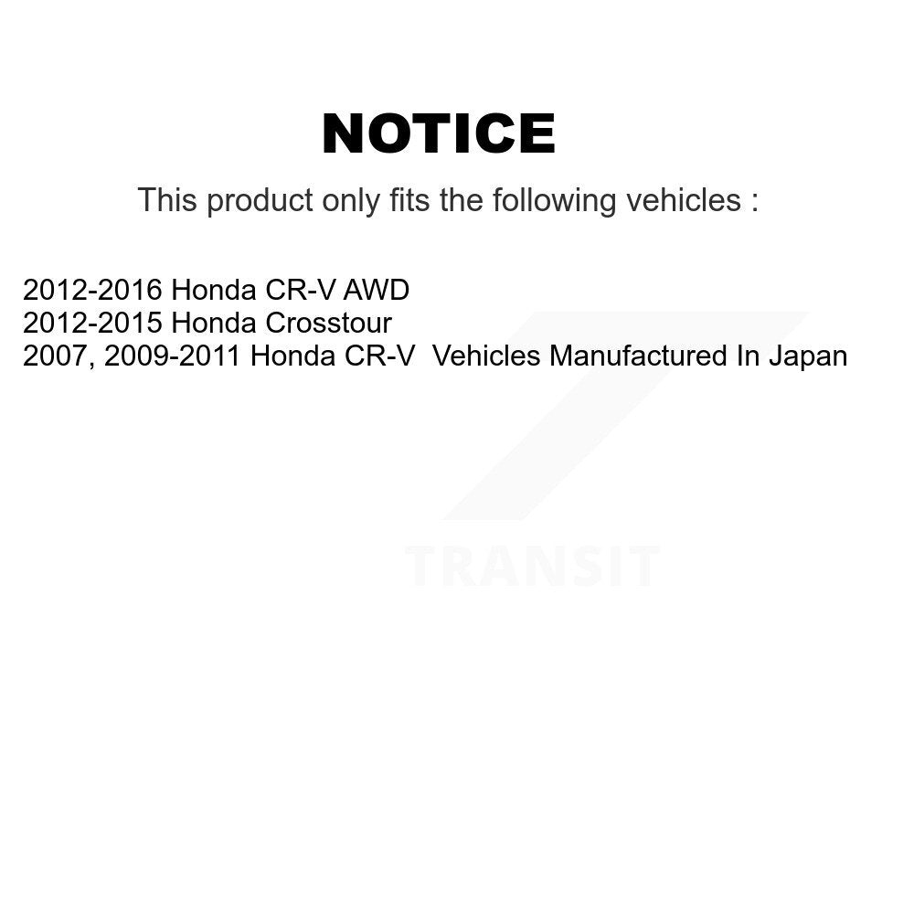 Front Rear Disc Brake Caliper Left Right Side Kit For Honda CR-V Crosstour