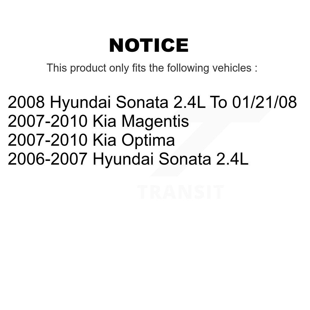 Front Rear Brake Caliper (Left Right) Kit For Hyundai Sonata Kia Optima Magentis