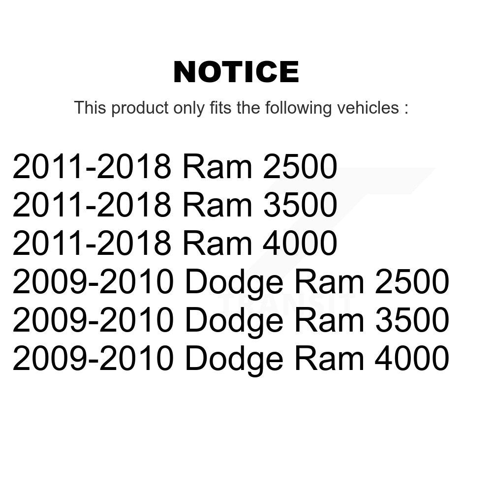 Front Brake Caliper Left Right Driver Passenger Kit For Ram 3500 2500 Dodge 4000