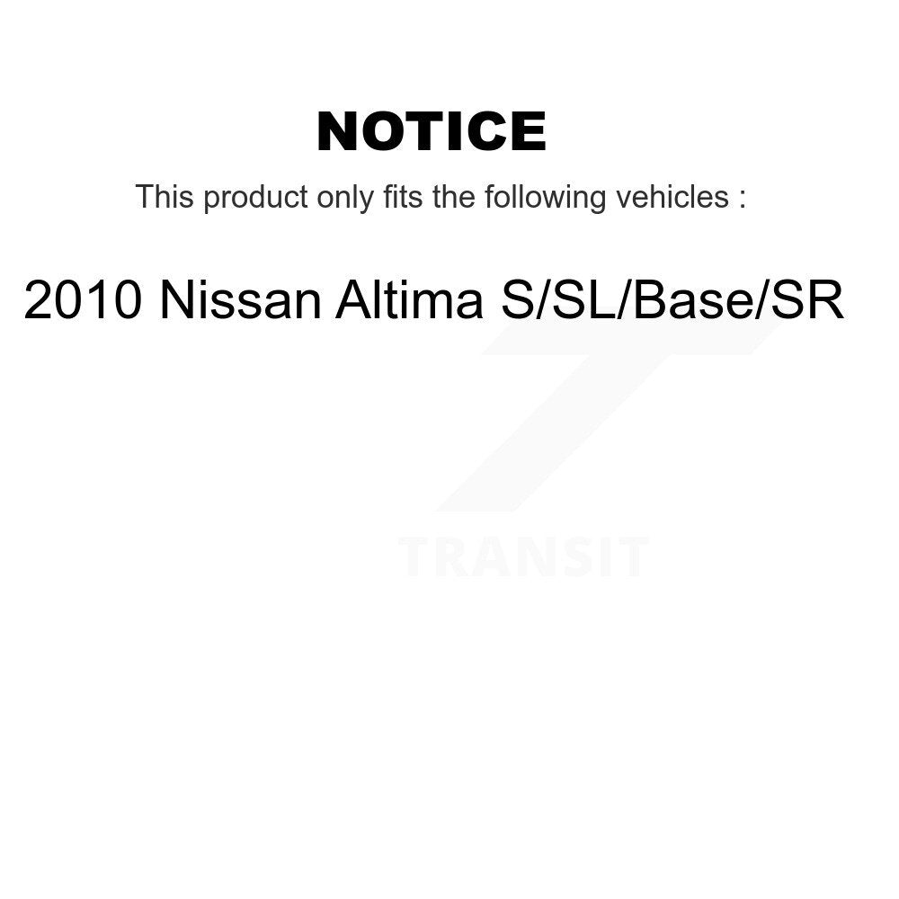 Front Rear Disc Brake Caliper Left Right Side Kit For 2010 Nissan Altima S SL Base SR KBC-100811