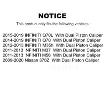 Charger l'image dans la galerie, Front Rear Brake Caliper (Left Right) Kit For Nissan 370Z INFINITI M37 Q70 Q70L M56 M35h KBC-100865