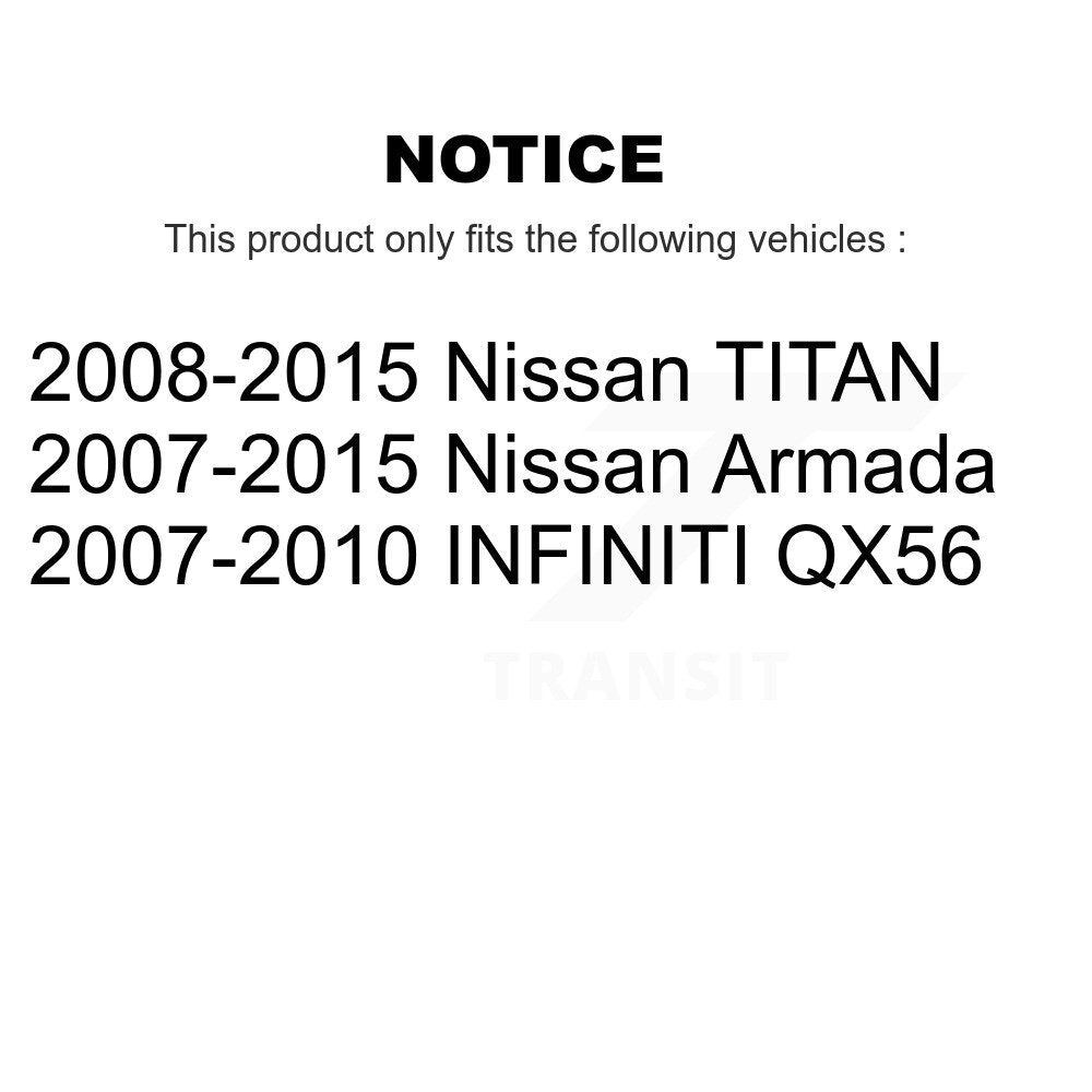Front Rear Disc Brake Caliper Left Right Side Kit For Nissan TITAN Armada INFINITI QX56 KBC-100874