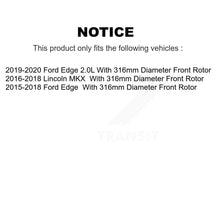 Charger l'image dans la galerie, Front Rear Brake Caliper Kit For Ford Edge Lincoln MKX With 316mm Diameter Rotor KBC-100876