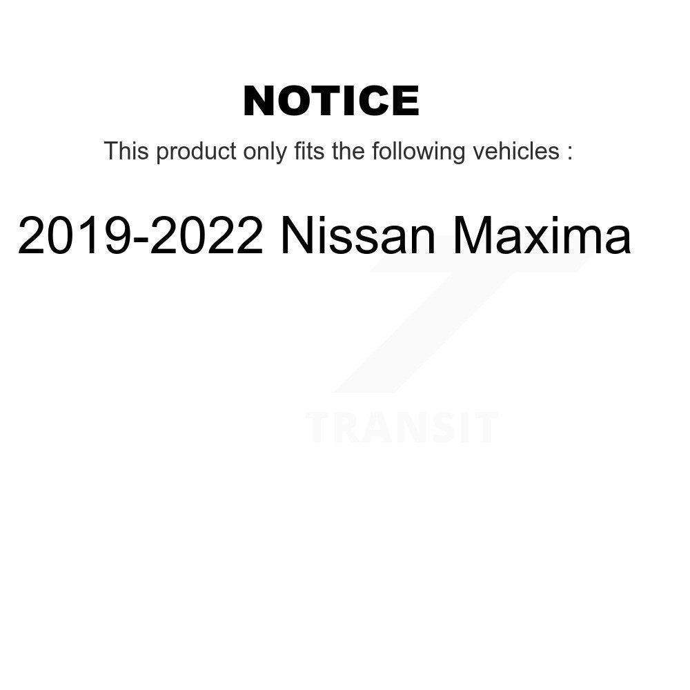 Rear Disc Brake Rotors And Ceramic Pads Kit With Calipers For 2019-2022 Nissan Maxima