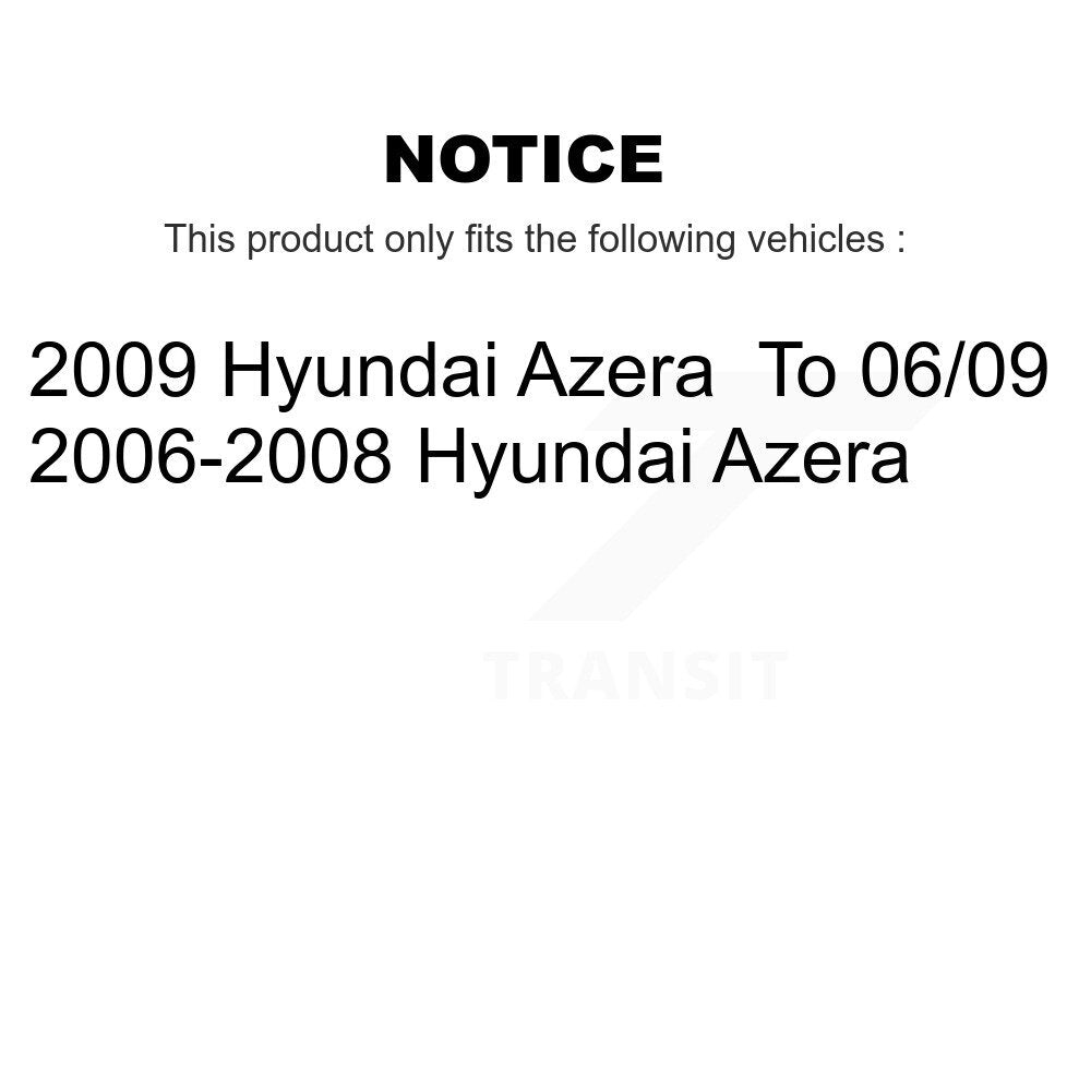 Rear Disc Brake Caliper Rotors And Ceramic Pads Kit For Hyundai Azera KC8-100031T