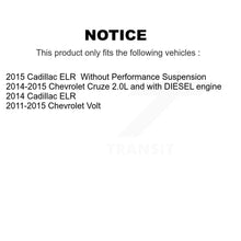 Charger l&#39;image dans la galerie, Rear Brake Rotor &amp; Ceramic Pad Kit With Calipers For Chevrolet Cruze Volt Cadillac ELR