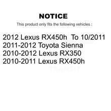 Load image into Gallery viewer, Rear Disc Brake Caliper Rotors And Ceramic Pads Kit For Toyota Sienna Lexus RX350 RX450h KC8-100043T