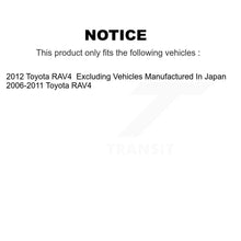 Charger l'image dans la galerie, Rear Disc Brake Rotors And Ceramic Pads Kit With Calipers For Toyota RAV4
