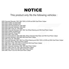 Load image into Gallery viewer, Rear Brake Caliper Rotor &amp; Ceramic Pad Kit For Chevrolet Silverado 1500 GMC Avalanche XL KC8-100061T