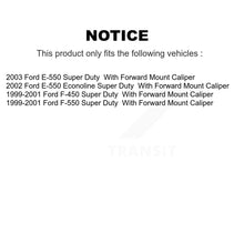 Load image into Gallery viewer, Rear Brake Caliper Rotor Ceramic Pad Kit For Ford E-550 Super Duty F-450 F-550 Econoline KC8-100074T