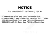 Load image into Gallery viewer, Rear Brake Caliper Rotor Ceramic Pad Kit For Ford E-550 Super Duty F-450 F-550 Econoline KC8-100075T