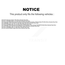 Load image into Gallery viewer, Rear Disc Brake Caliper Rotors And Ceramic Pads Kit For Volkswagen Jetta Beetle Audi A3 KC8-100086T