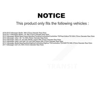Load image into Gallery viewer, Rear Disc Brake Caliper Rotors And Ceramic Pads Kit For Volkswagen Jetta Beetle Golf KC8-100087T