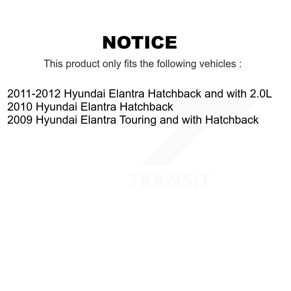 Rear Disc Brake Caliper Rotors And Ceramic Pads Kit For Hyundai Elantra KC8-100107T