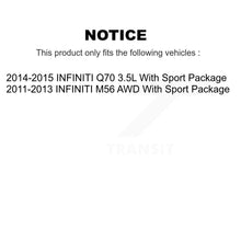 Charger l&#39;image dans la galerie, Rear Brake Rotor Ceramic Pad Kit With Calipers For INFINITI Q70 M56 With Sport Package