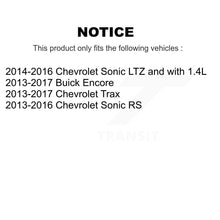 Charger l&#39;image dans la galerie, Rear Brake Rotor &amp; Ceramic Pad Kit With Calipers For Chevrolet Buick Encore Sonic Trax