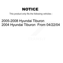 Charger l'image dans la galerie, Rear Disc Brake Rotors And Ceramic Pads Kit With Calipers For Hyundai Tiburon