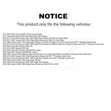 Load image into Gallery viewer, Rear Brake Rotor And Ceramic Pad Kit With Calipers For Chevrolet Express 3500 2500 GMC